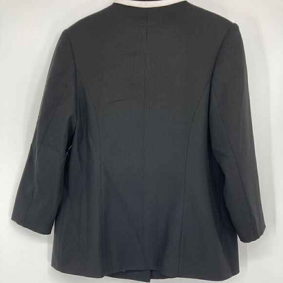 Ben Marc / BMI Studio Stylish Black /White Blazer Size 18 - Picture 2 of 4